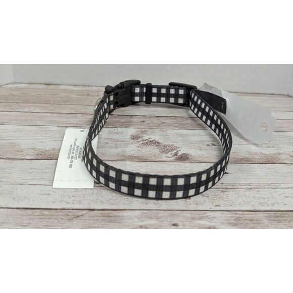 Retriever Adjustable Collar Medium 12”-18” Neck Size Green White Plaid Nylon - Picture 4 of 7